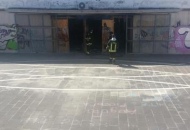 Mercatello, incendio nella stazione. Danneggiato tutto l'atrio di ingresso